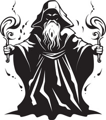 Avarice Alchemy Vector Design of Mercenary Greeds Enchanter Iconic Sorcerer Emblem