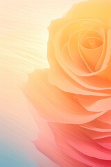 Rose and yellow ombre background, in the style of delicate lines, shaped canvas