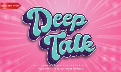 Deep talk 3d editable text effect