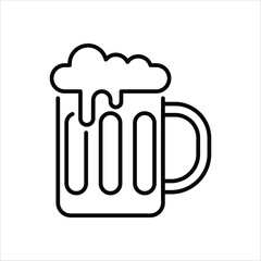 Beer icon editable stock vector stock