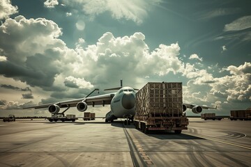 Cargo Plane Ready for Departure - 760751155