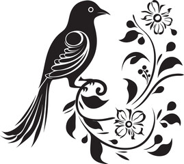 Gardens Guardian Vector Emblem of Floral Pigeon Elegant Flight Aesthetic Pigeon Vector Logo