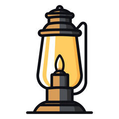 bead sofa and light vector illustration