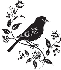 Petal Plumage Aesthetic Floral Pigeon Icon Design Serene Soaring Vector Pigeon Emblem