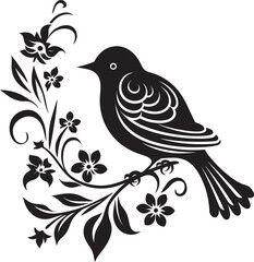 Gardenia Grace Vector Floral Pigeon Icon Blossom Bliss Aesthetic Pigeon Emblem