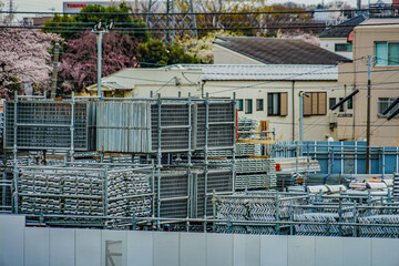 建設機材のストック