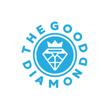 vector illustration of diamond jewelry logo icon for the trade industry and art collectors