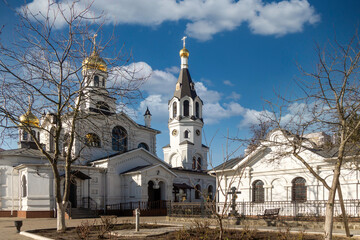 Spring in the St. Nicholas Monastery of Gomel. Belarus.