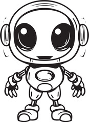 Techno Titans Vector Logo of Space Android Robotic Revelations Alien Robot Logo Design