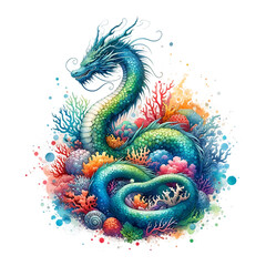 Watercolor Clipart - Sea Animal Png