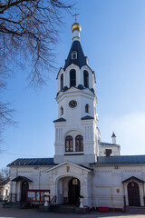 Fototapeta premium Spring in the St. Nicholas Monastery of Gomel. Belarus.