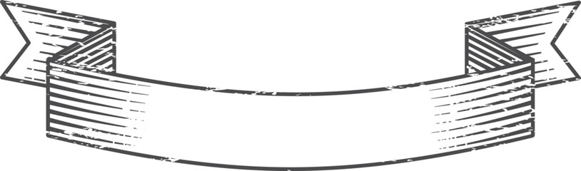 Vintage ribbon label. Retro calligraphic banner flag