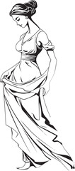 Athenas Radiance Iconic Emblem of Greek Goddess Grecian Grace Vector Design of Ancient Beauty