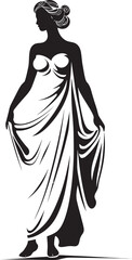 Olympian Elegance Vector Design of Greek Beauty Athenas Aura Iconic Emblem of Ancient Beauty