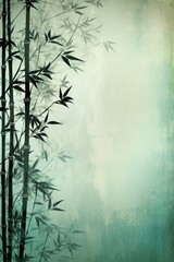 teal bamboo background with grungy texture