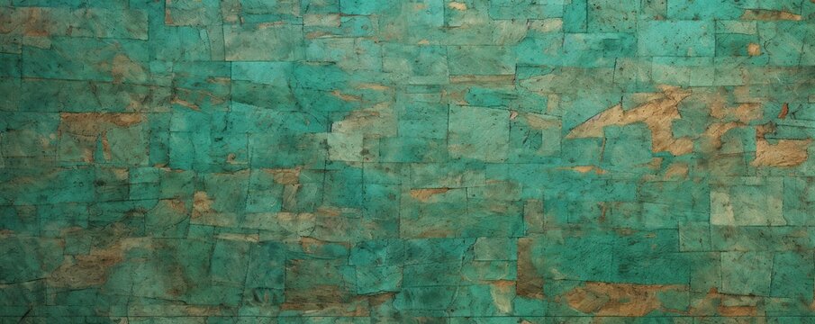 Teal cork wallpaper texture, cork background
