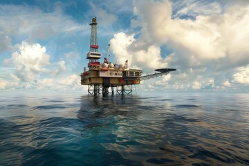Serene Sea Oil Platform