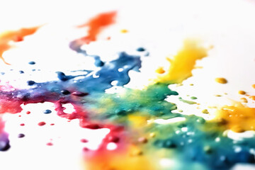 Stroke of paint. Sprays of colored paint. AI generated