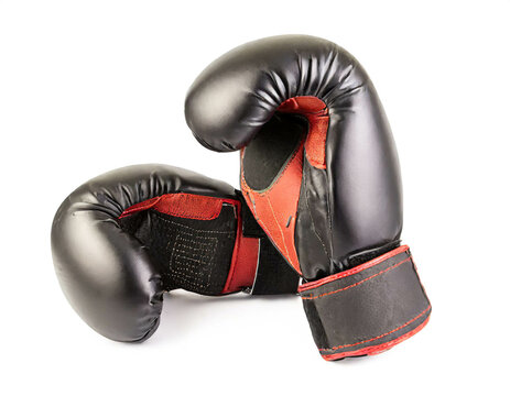 Boxhandschuhe isoliert auf wei&szlig;en Hintergrund, Freisteller