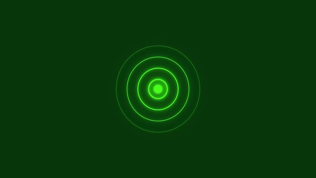 Radio waves signal technology and seamless circle loop animation 4k video.