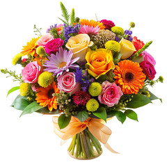 a bouquet of flowers