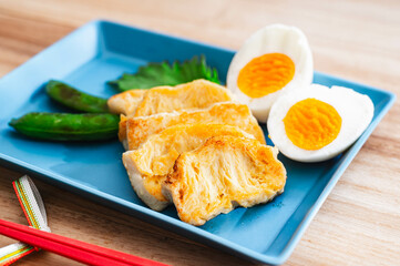焼いた冷凍豆腐