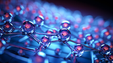close-up of molecular