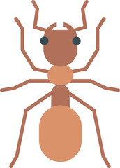 Ant icon. Wild small insect. Natural fauna