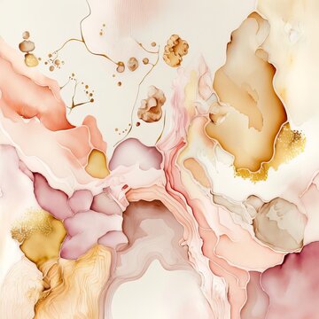 Soft Pastel Tones in Fluid Abstract Artwork
