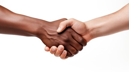 Unity in Diversity: A Symbolic Handshake Representing Harmony and Cooperation