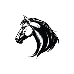 Animal horse logo vector design horse silhouette