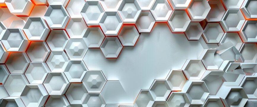 abstract technology background and design element with hexagons pattern, Wallpaper Pictures, Background Hd