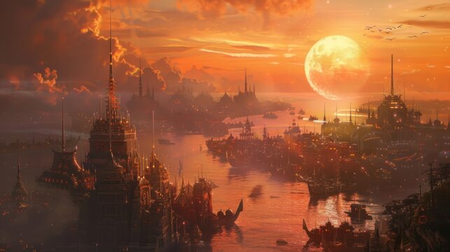 Land of city-building, where the great sun sets 