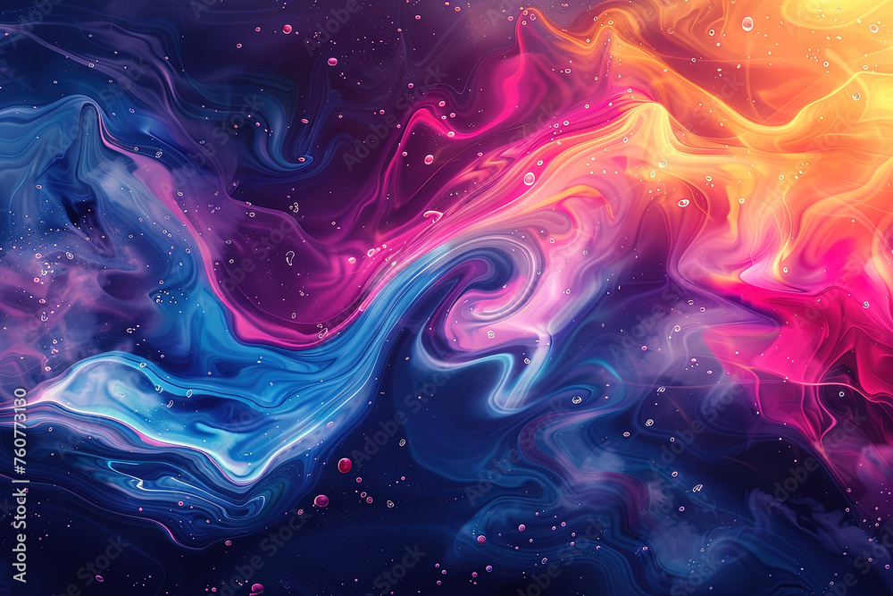 Fototapete multi layers color texture. abstract dynamic fluid colors. ai generative.