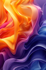 Obraz premium Multi layers color texture. Abstract dynamic fluid colors. AI generative.