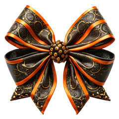 gold bow and ribbon