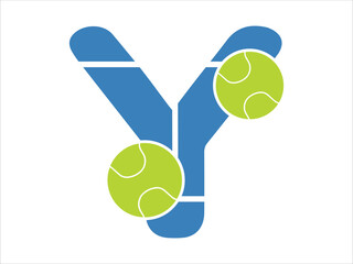 Tennis Ball Alphabet Letter Y
