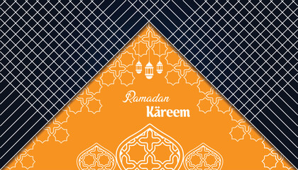 Eid Mubarak Ramadan season festival greeting background design