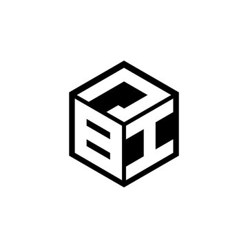 BIJ letter logo design with white background in illustrator, cube logo, vector logo, modern alphabet font overlap style. calligraphy designs for logo, Poster, Invitation, etc.
