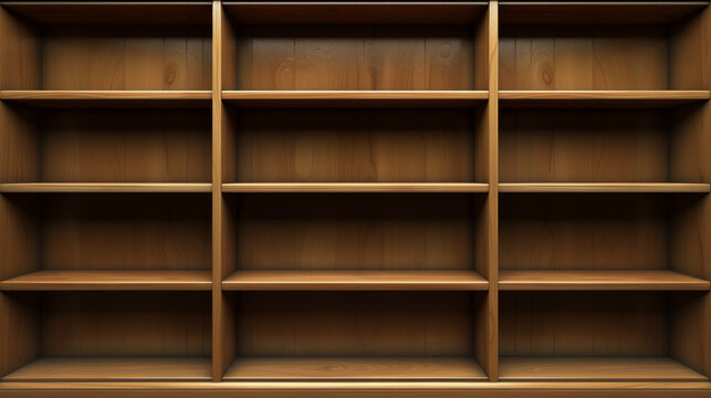 Empty Bookshelf 