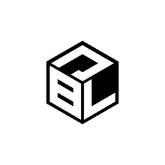 BLJ letter logo design with white background in illustrator, cube logo, vector logo, modern alphabet font overlap style. calligraphy designs for logo, Poster, Invitation, etc.