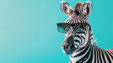 Crédence de cuisine en verre imprimé Zèbre portrait of a zebra