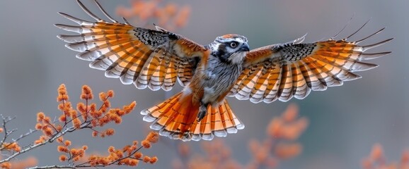 Fototapeta premium Witness the breathtaking spectacle as dogs sprout majestic wings and take flight, soaring gracefully through the azure sky, their fur ruffling in the gentle breeze, Wallpaper Pictures, Background Hd