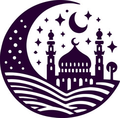 Islamic Ramadan vector in the mexican style