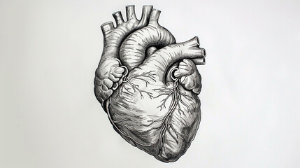 human heart anatomy - obrazy, fototapety, plakaty