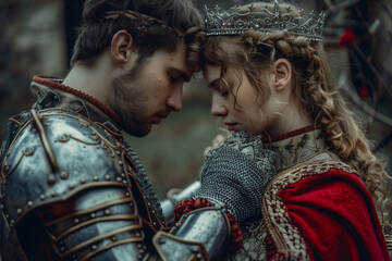 Medieval Knight with Princess Love Interest