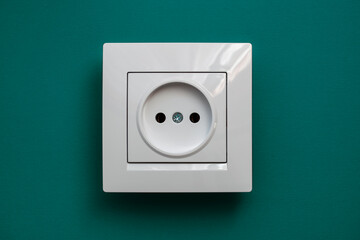 white socket on .green background