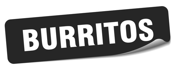 burritos sticker. burritos label