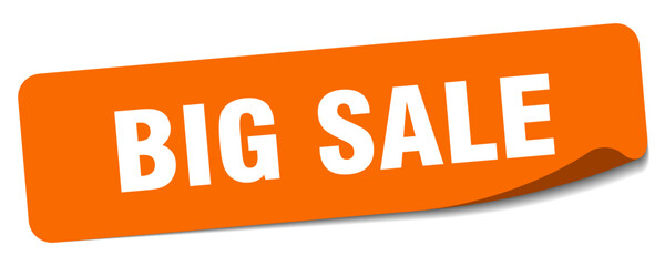 big sale sticker. big sale label