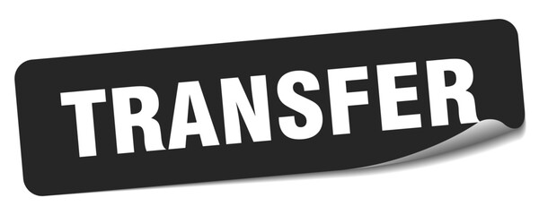 transfer sticker. transfer label